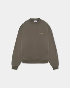 Oversized Crewneck, Men - Moto - Stone Grey