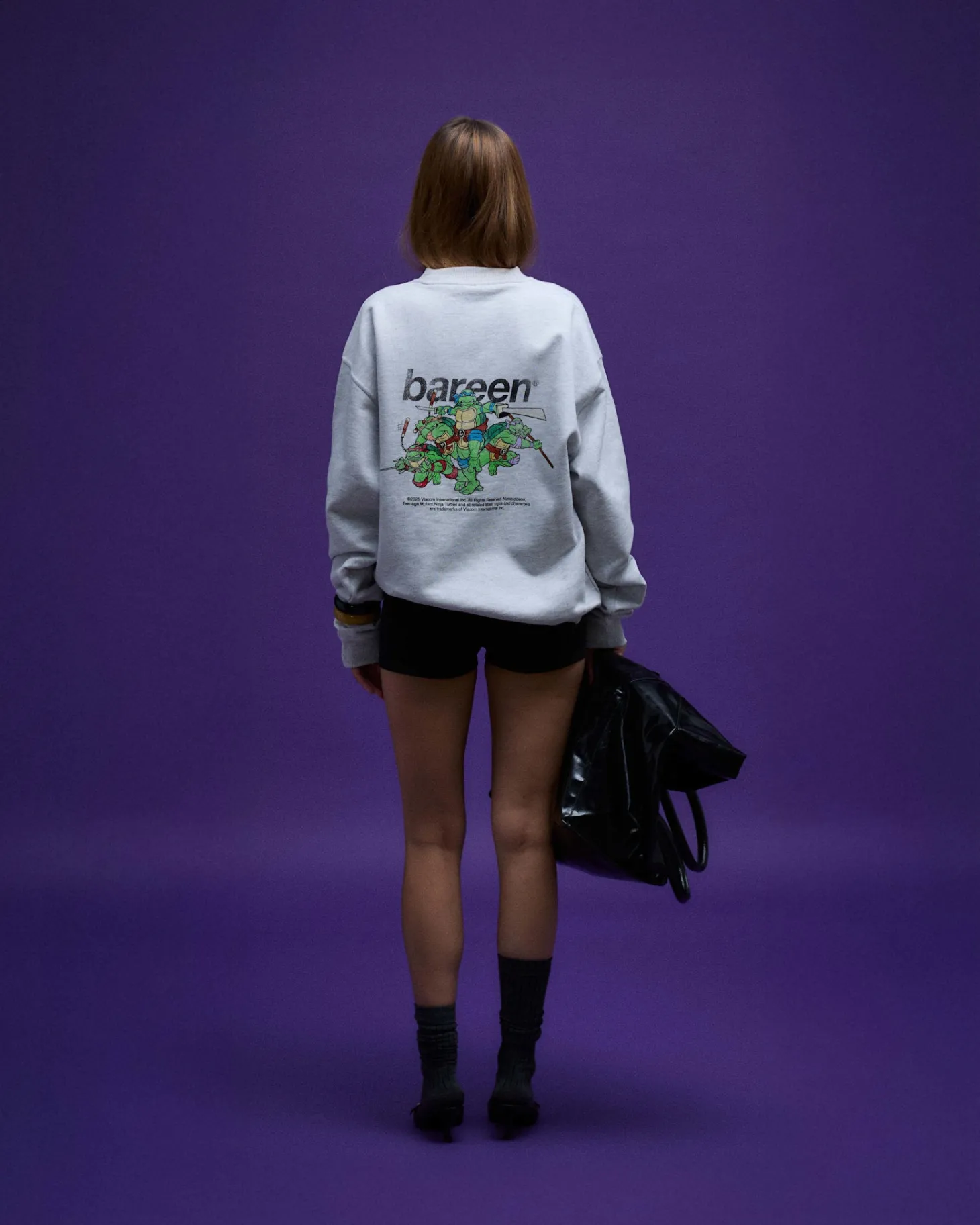 Oversized Crewneck - TMNT - Cloudy Grey