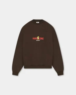 Oversized Crewneck, Women - Hardcore - Brown