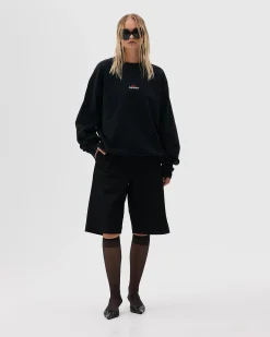 Oversized Crewneck, Women - Logo 3.0 - Black