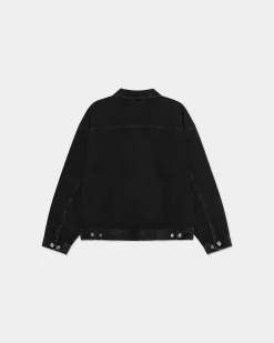 Oversized Denim Jacket, Men - AW25 - Dark Grey Denim