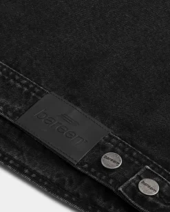 Oversized Denim Jacket, Women - AW25 - Dark Grey Denim