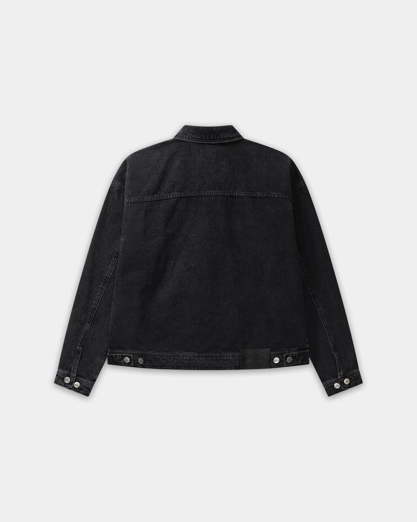 Oversized Denim Jacket, Women - Black