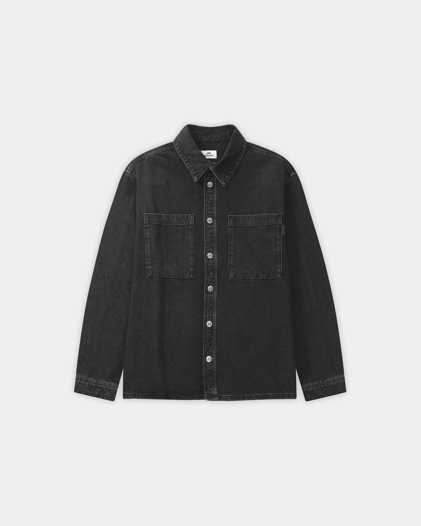 Oversized Denim Shirt, Women - Black