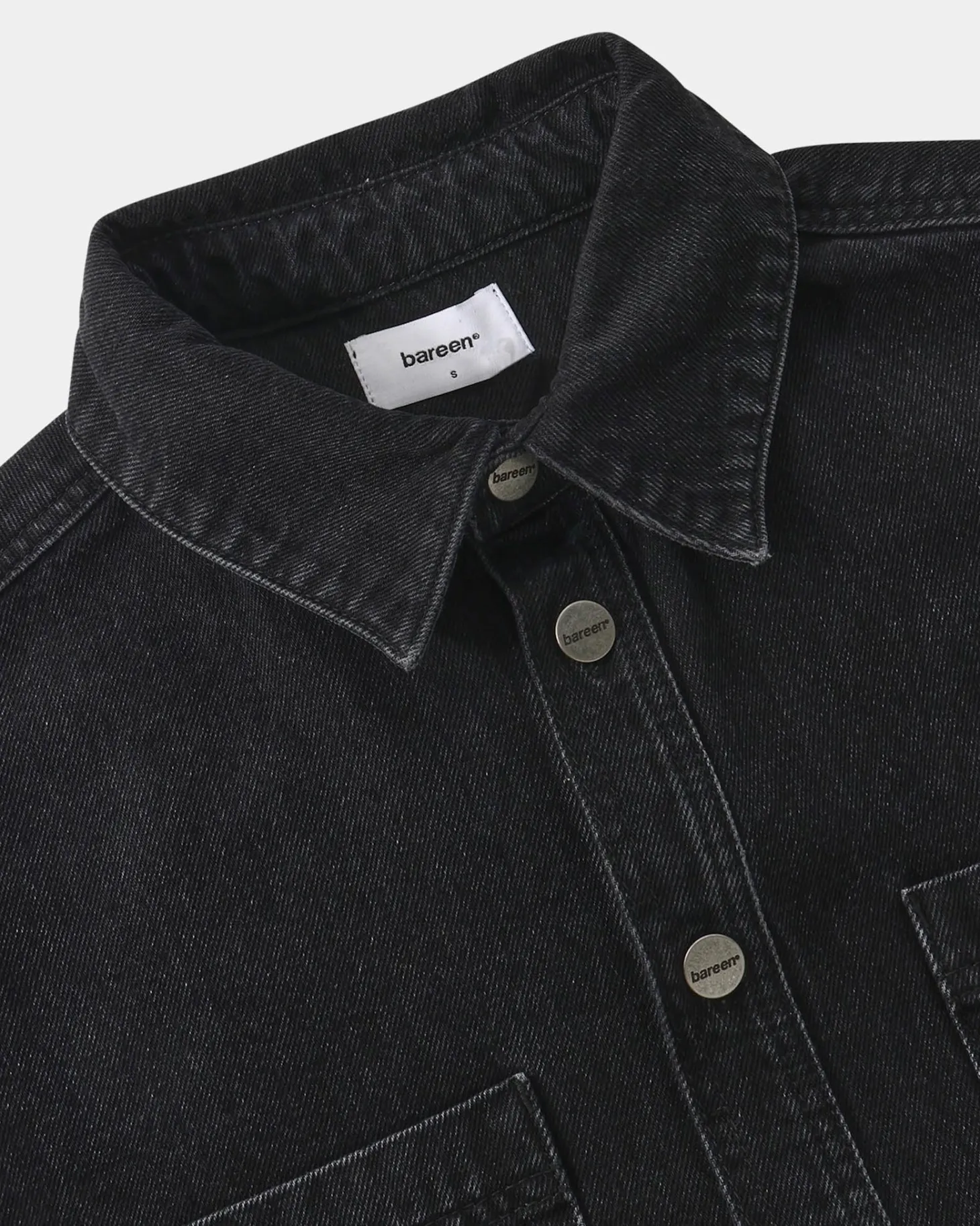 Oversized Denim Shirt, Women - Black