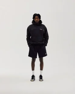 Oversized Hoodie, Men - Moto - Black
