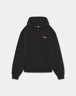 Oversized Hoodie, Men - Moto - Black