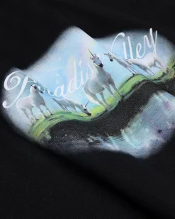 Oversized Hoodie, Men - Paradise Valley - Black