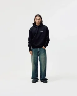 Oversized Hoodie, Men - Paradise Valley - Black