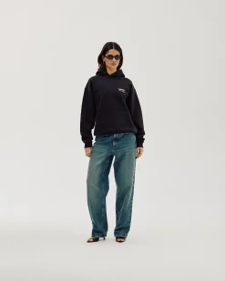Oversized Hoodie, Women - MMXVI - Black