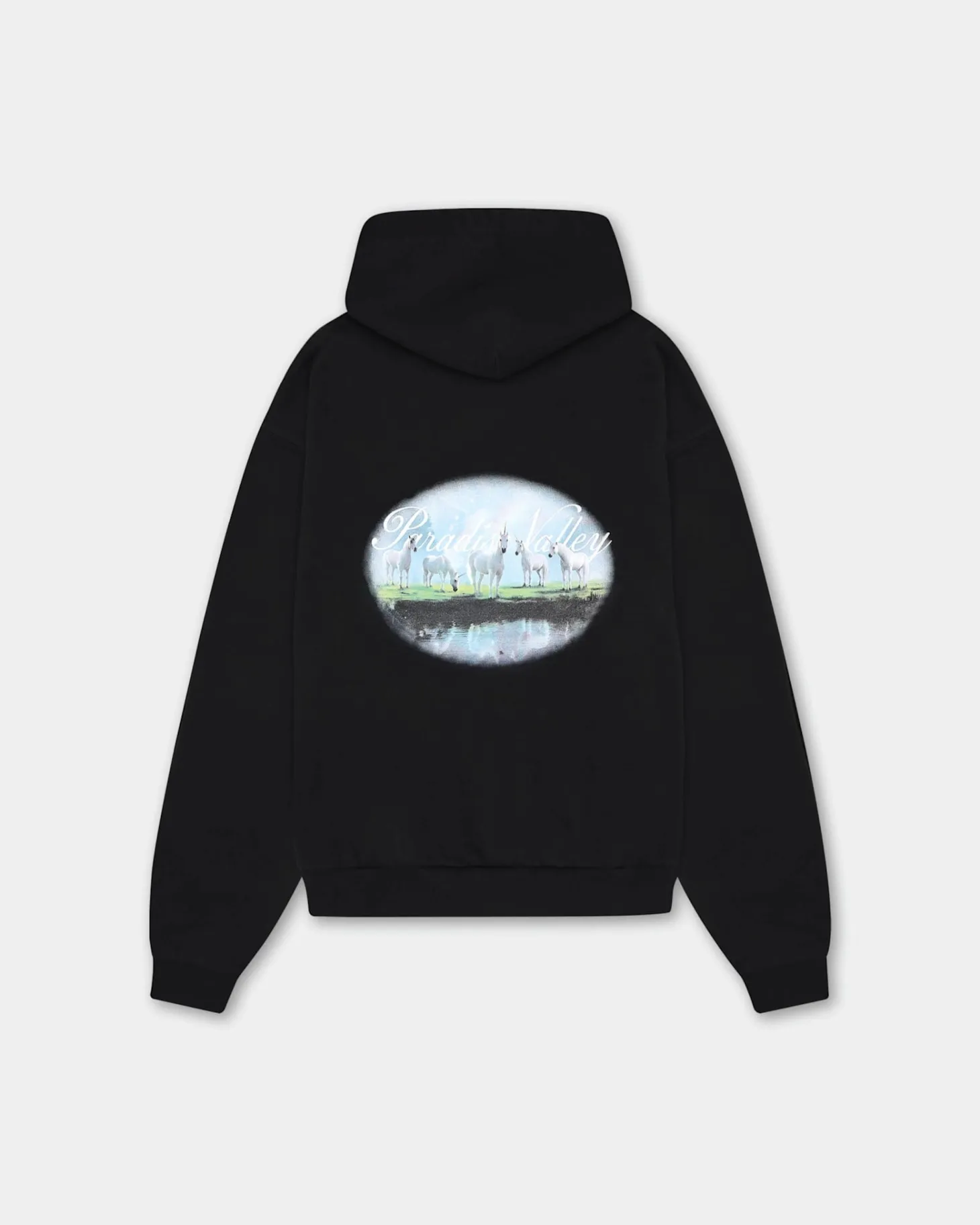 Oversized Hoodie, Women - Paradise Valley - Black