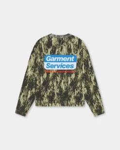 Oversized Long Sleeve, Men - Garment Services - Camo
