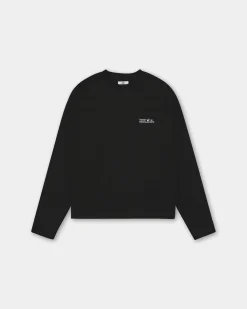 Oversized Long Sleeve, Men - Garment Services - Black