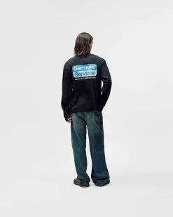Oversized Long Sleeve, Men - Garment Services - Black
