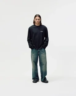 Oversized Long Sleeve, Men - Garment Services - Black