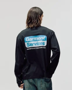 Oversized Long Sleeve, Men - Garment Services - Black