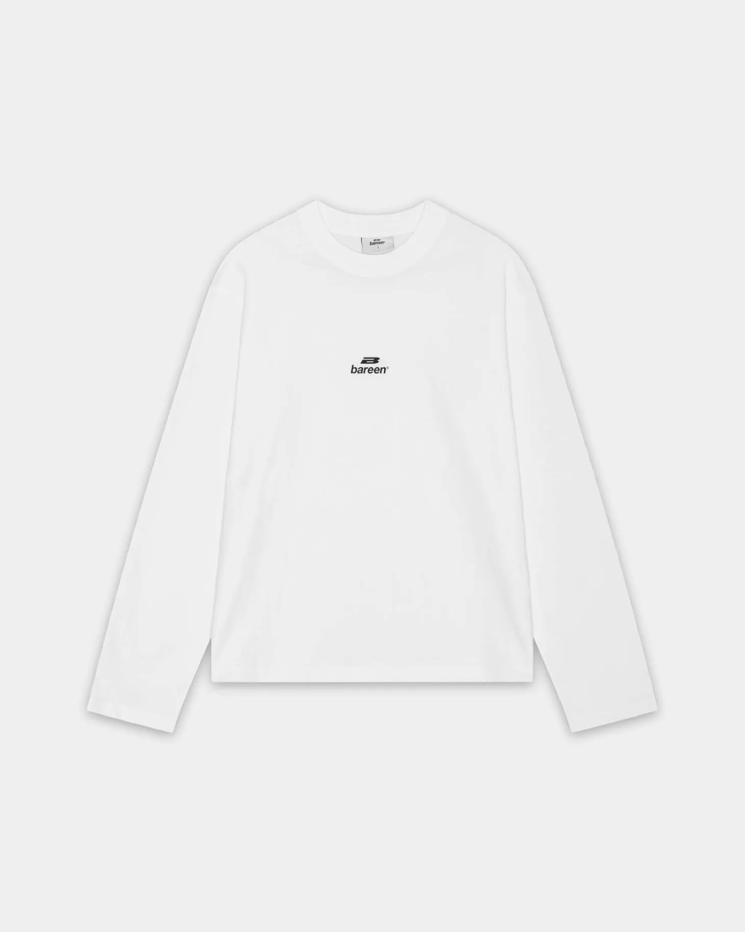 Oversized Longsleeve T-shirt Logo, Men - White