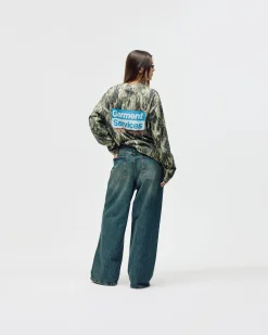 Oversized Long Sleeve, Women - Garment Services - Camo