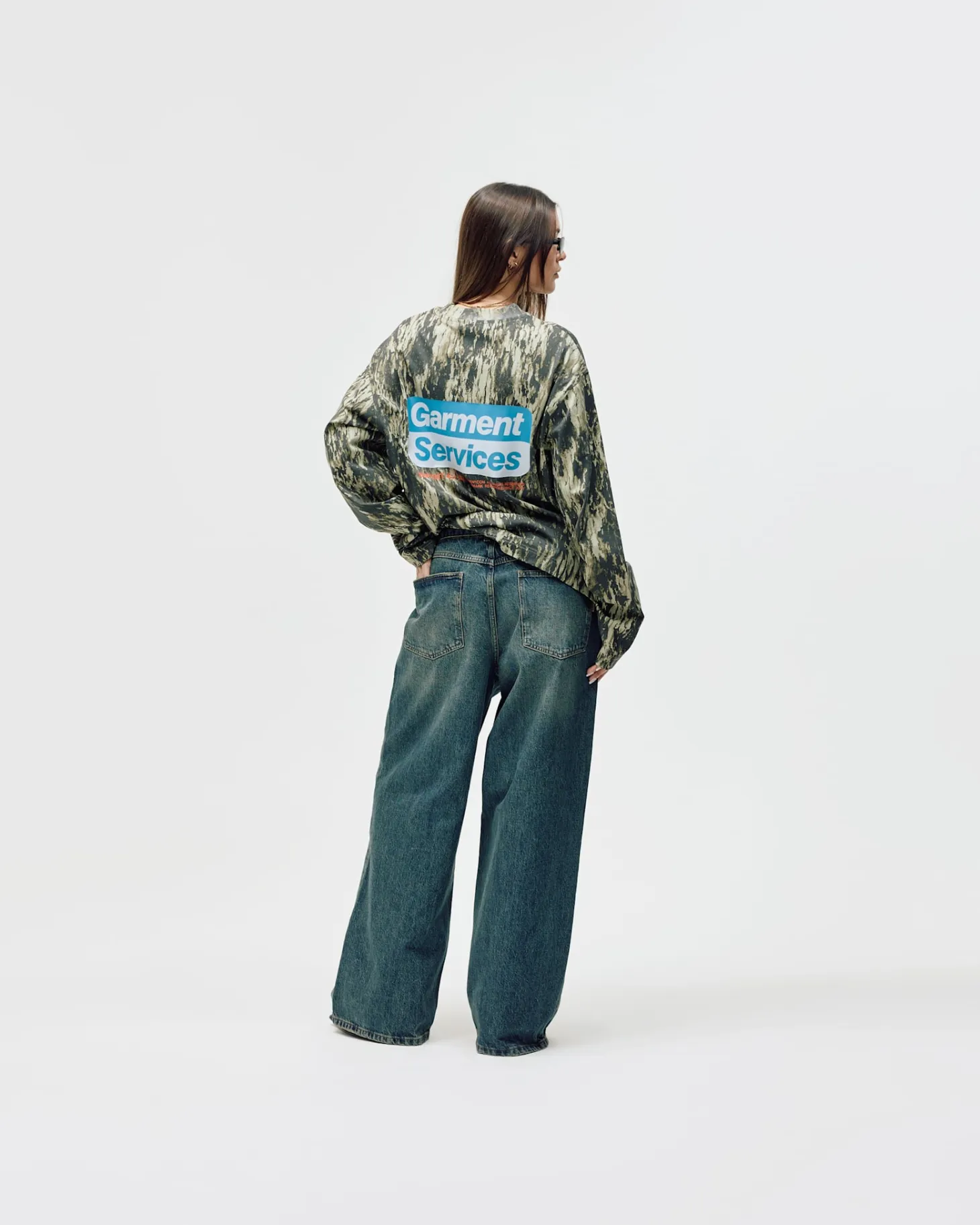 Oversized Long Sleeve, Women - Garment Services - Camo