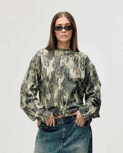 Oversized Long Sleeve, Women - Garment Services - Camo