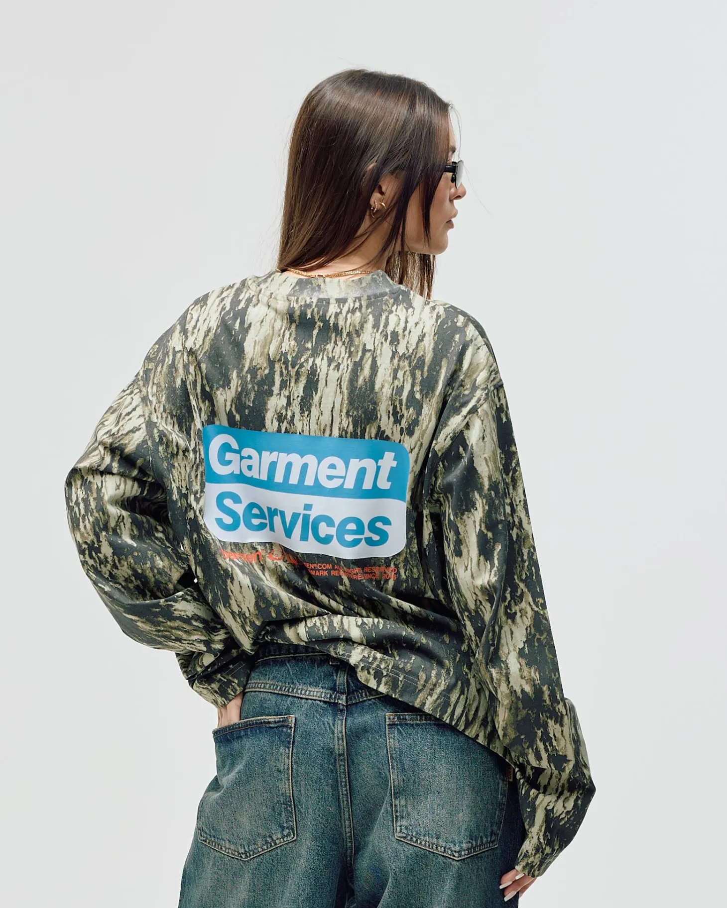 Oversized Long Sleeve, Women - Garment Services - Camo
