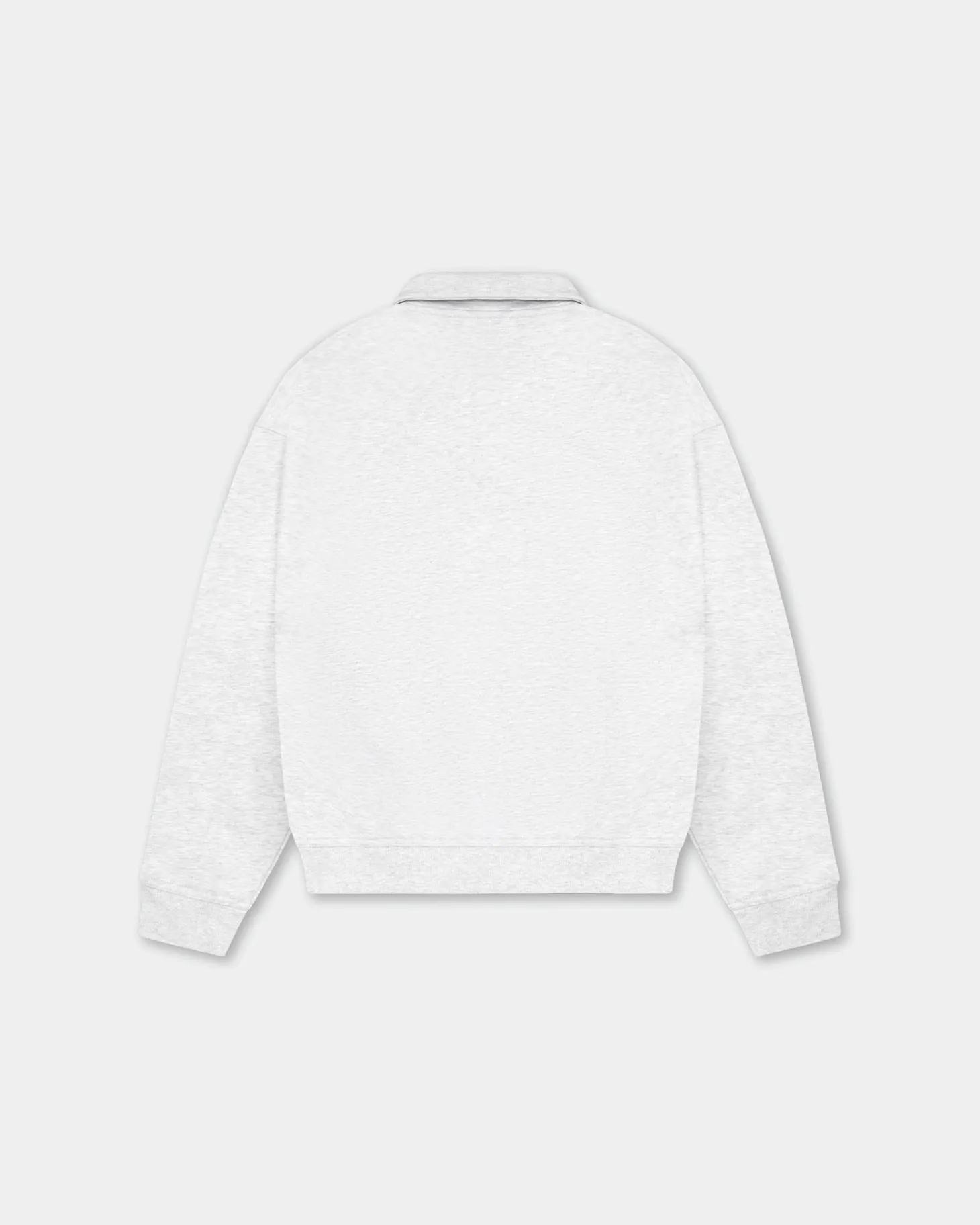 Oversized Polo Crewneck, Men - Cloudy Grey