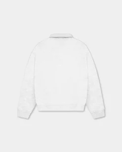 Oversized Polo Crewneck, Women - Cloudy Grey