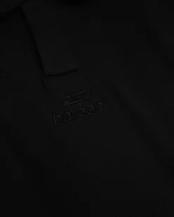 Oversized Polo Crewneck, Women - Black