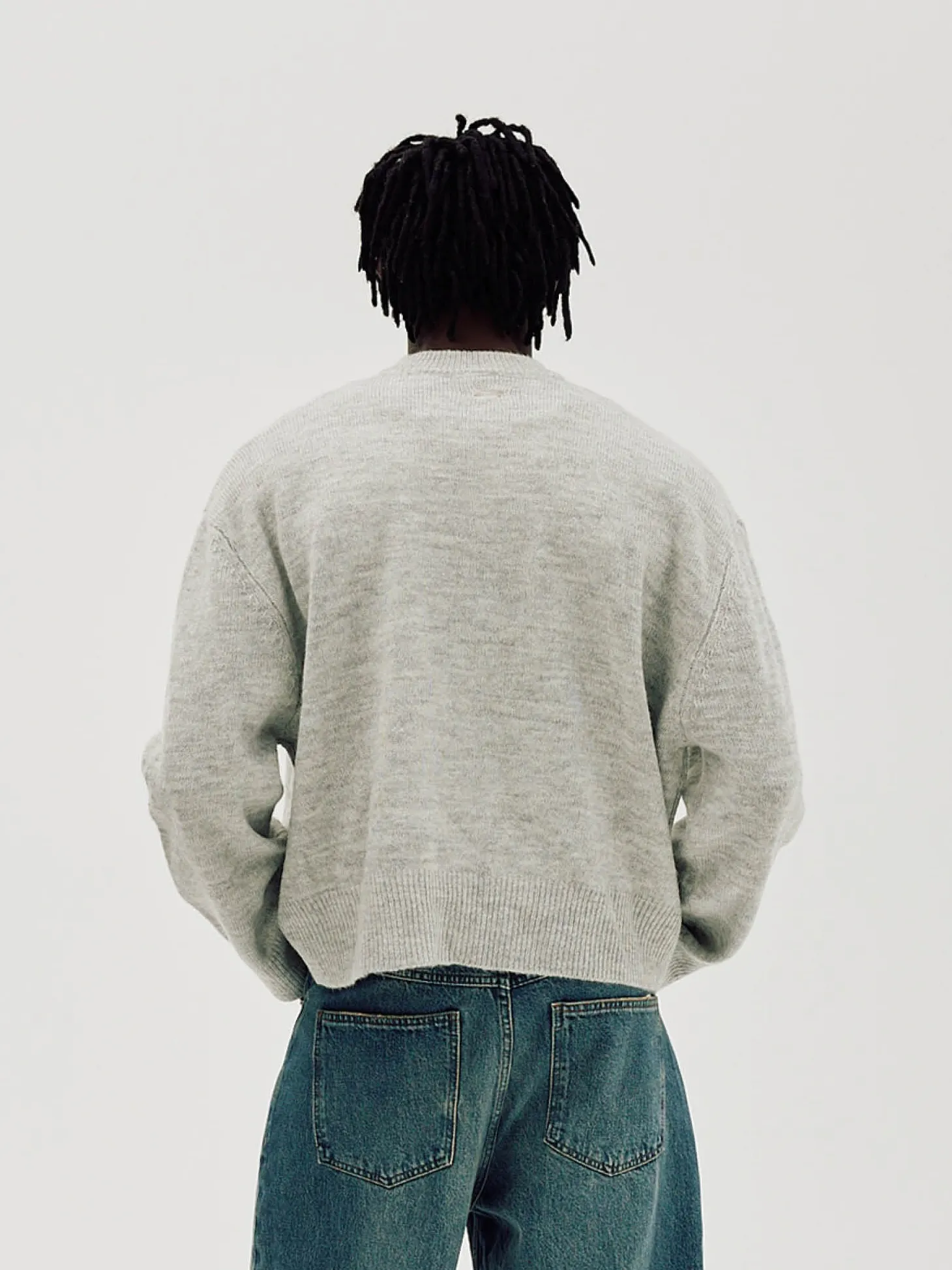Oversized Sweater, Men - Quiet Gray