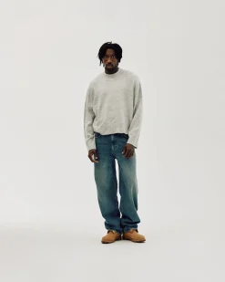 Oversized Sweater, Men - Quiet Gray
