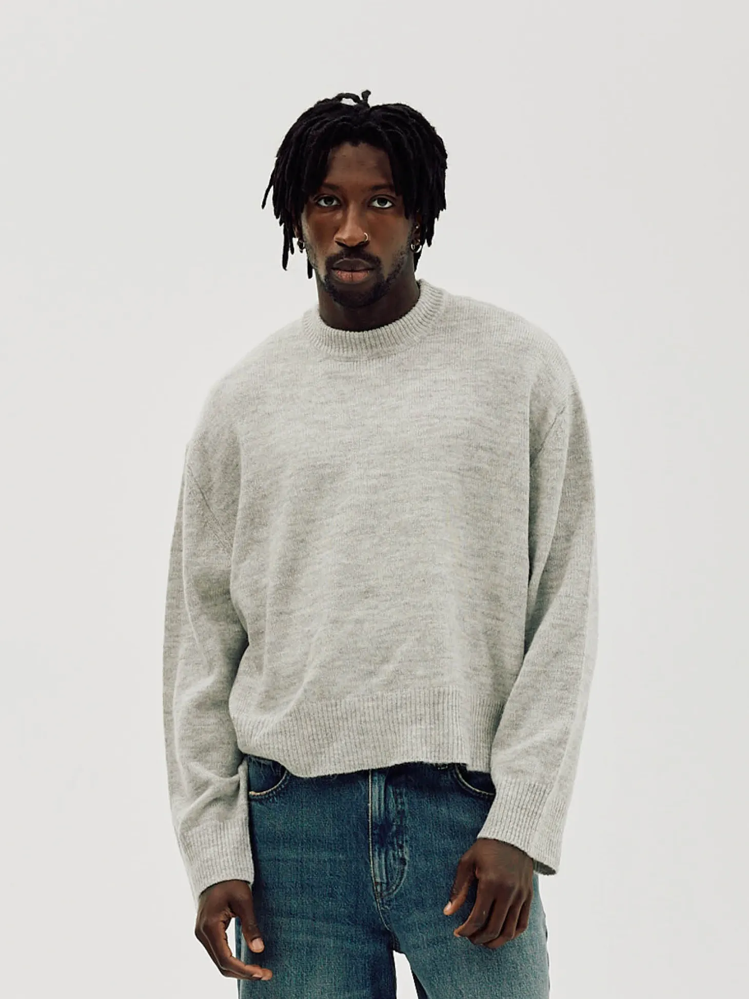 Oversized Sweater, Men - Quiet Gray