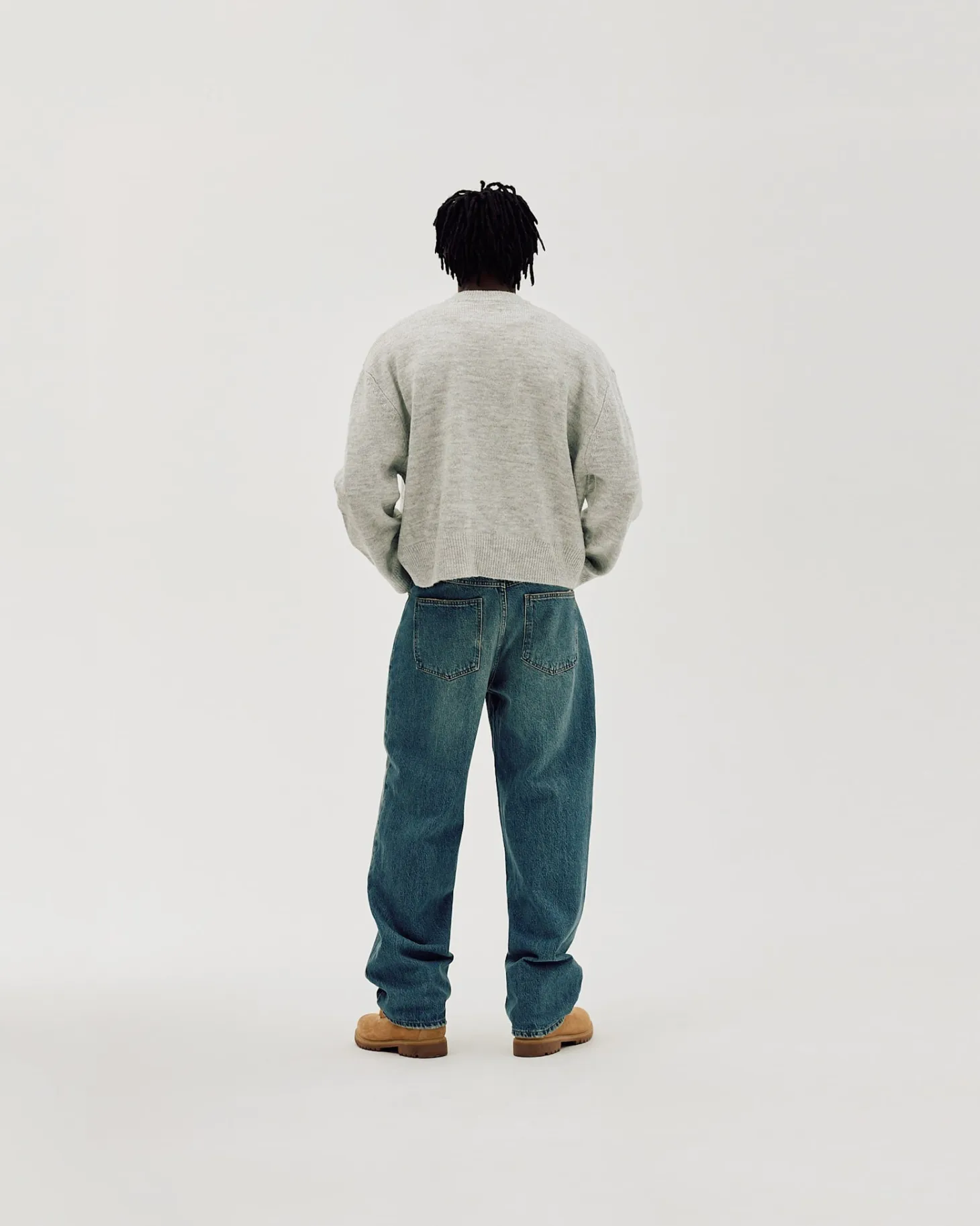 Oversized Sweater, Men - Quiet Gray