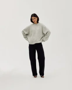 Oversized Sweater, Women - Quiet Gray