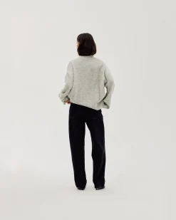 Oversized Sweater, Women - Quiet Gray