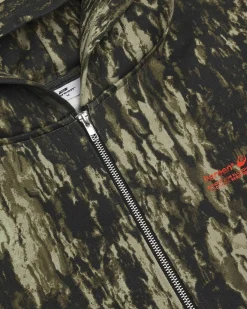 Oversized Zip Hoodie, Men - Garment Services - Camo