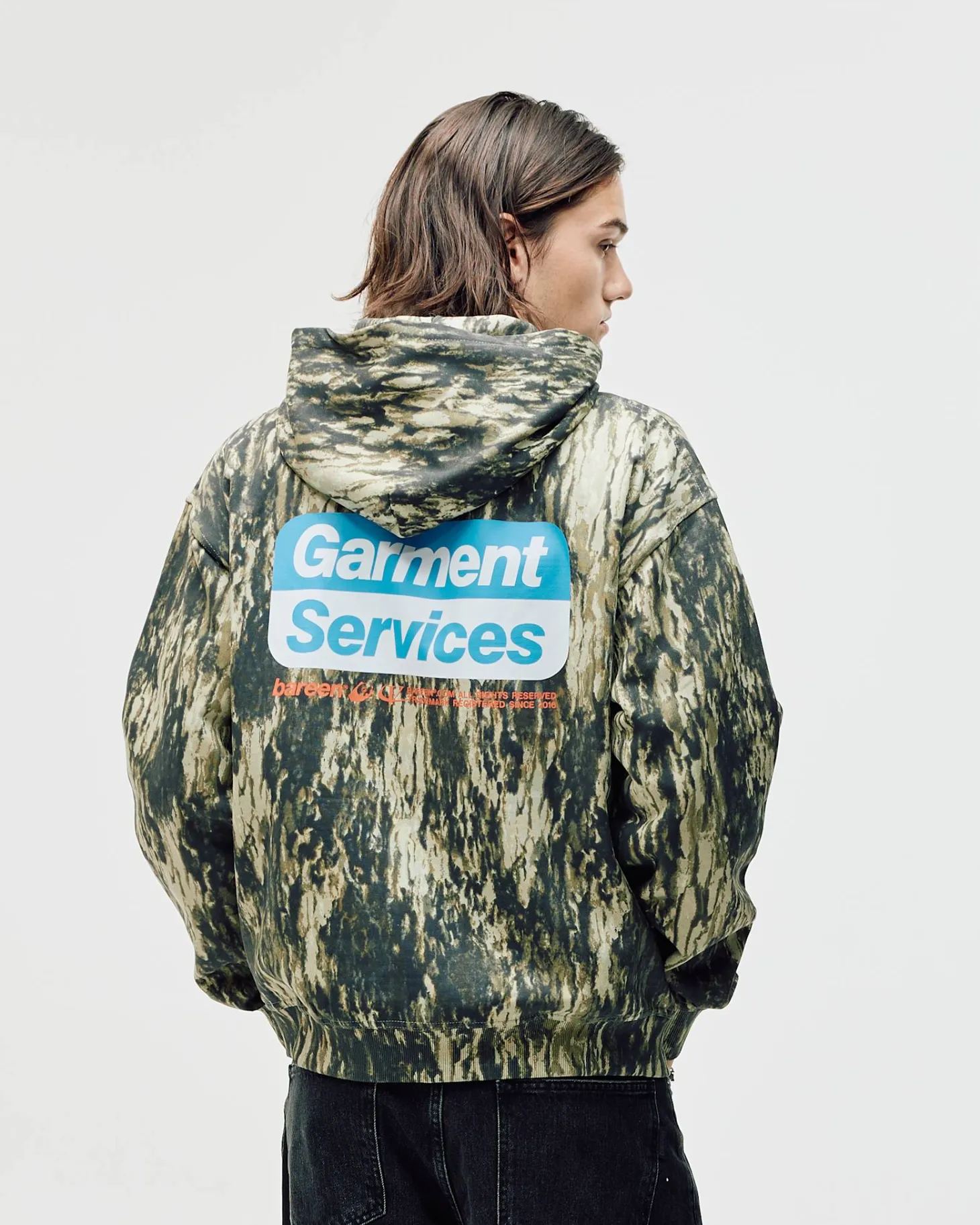 Oversized Zip Hoodie, Men - Garment Services - Camo