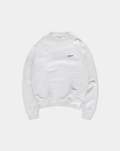 Oversize Logo Crewneck, Men - Cloudy Grey