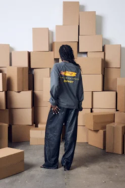Oversize Long Sleeve - Flame Edition - Garment Dye