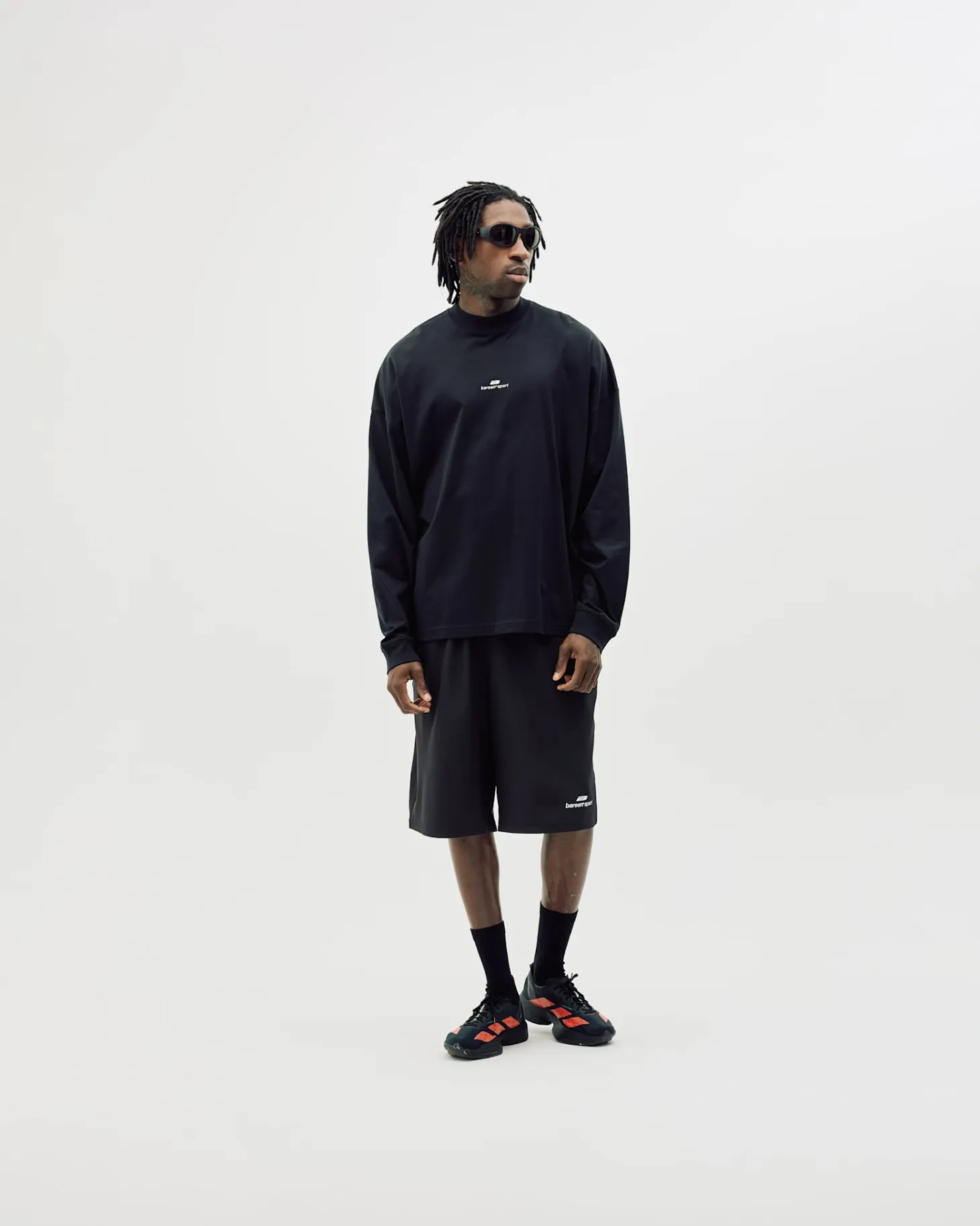 Oversize Mock Neck, Men - Black