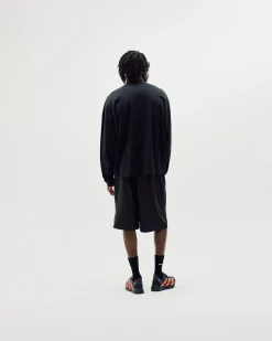 Oversize Mock Neck, Men - Black