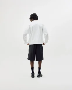 Oversize Mock Neck, Men - White