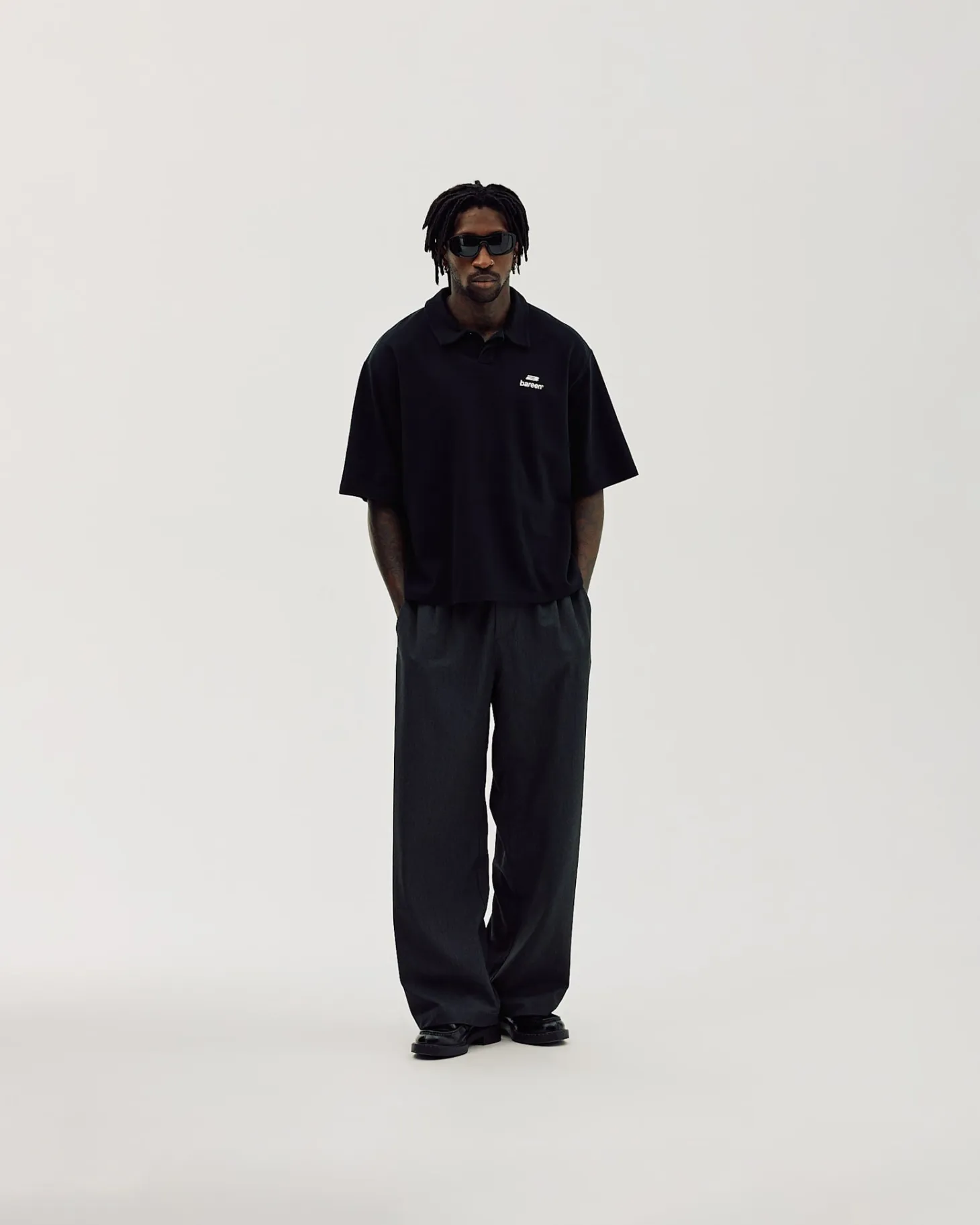 Oversize Polo, Men - Black