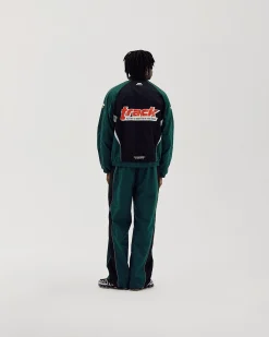 Oversize Track Jacket, Men - Deep Teal