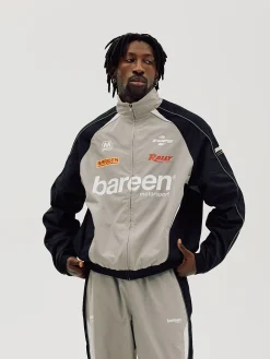 Oversize Track Jacket, Men - Ghost Grey