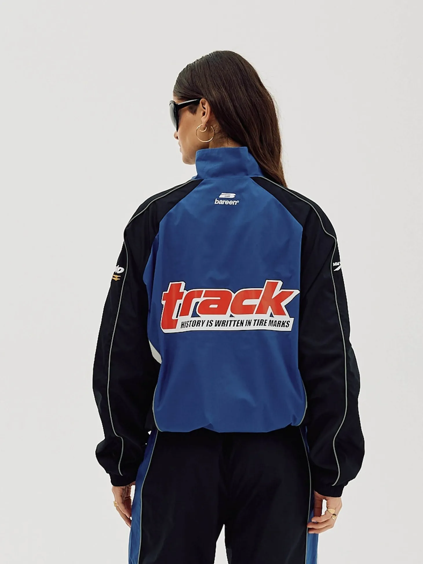 Oversize Track Jacket, Women - Cobalt Blue