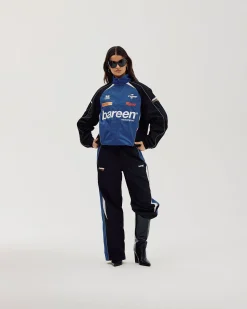 Oversize Track Jacket, Women - Cobalt Blue