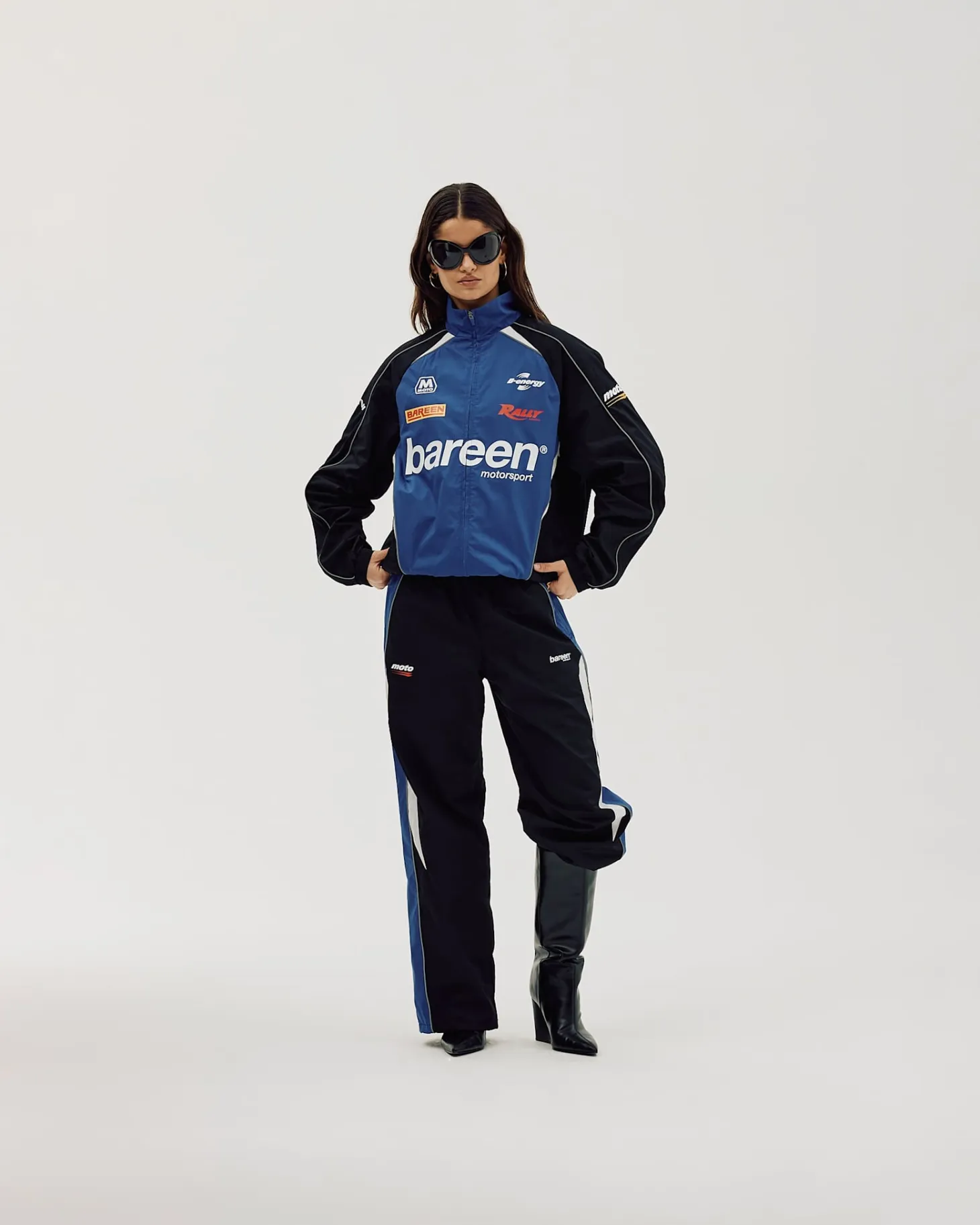 Oversize Track Jacket, Women - Cobalt Blue