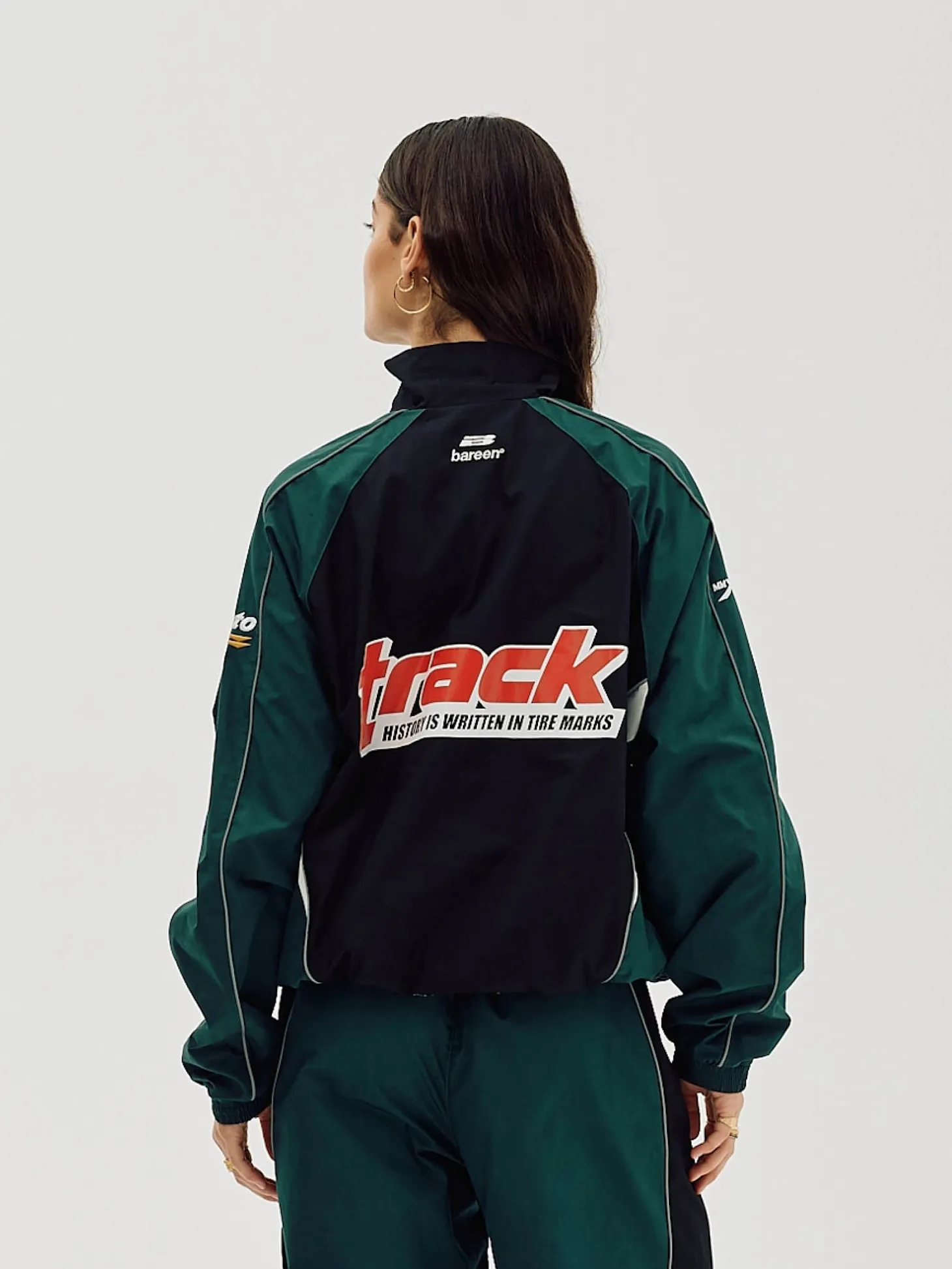 Oversize Track Jacket, Women - Deep Teal