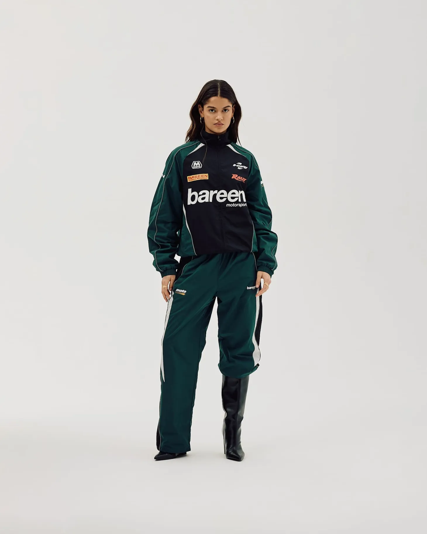 Oversize Track Jacket, Women - Deep Teal