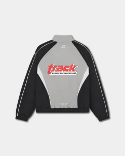 Oversize Track Jacket, Women - Ghost Grey